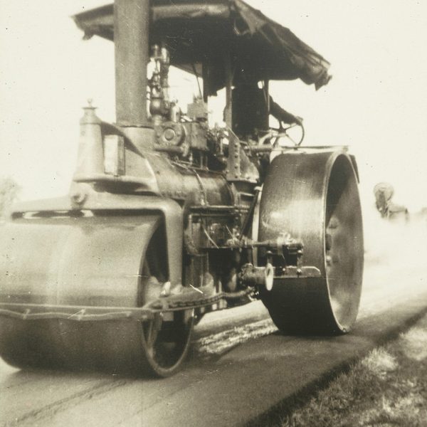 Early steam roller (1920s)